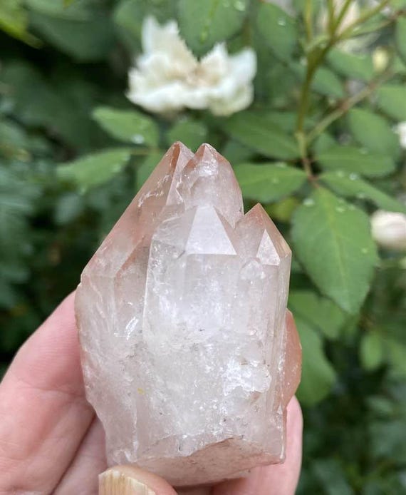 Castle Natural Pink Attunement Crystal Madagascar Records #2