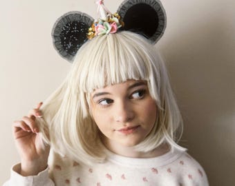 Birthday Girl Mouse Ears, Minnie Inspired Headband, Birthday Park Outfit, NO TARIFFS