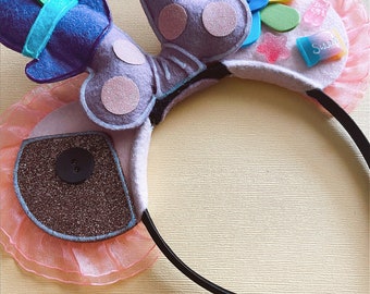 Inside Out Mickey Mouse Ears Headband, Glitter Mouse Ears, Hard Headband, giddyupandgrow