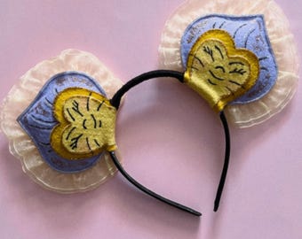 Alice in Wonderland Flower Mouse Ears Headband for kids, NO TARIFFS, giddyupandgrow