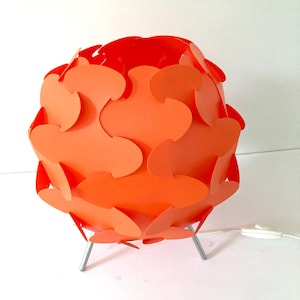 Vintage jaren 80 Ikea oranje FILLSTA tafellamp - in prima staat