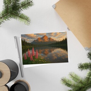 Natur Inspirierte Postkarten Set | Malerische Ansichten für Dankesnotizen, Grußkarten, Kunstsammler, Reiseliebhaber, Wohnkultur
