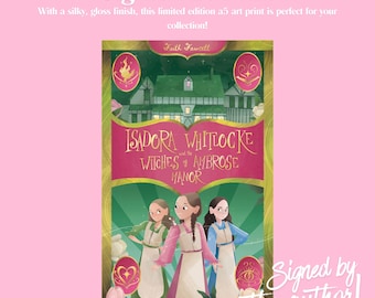 Signed Art Print - Faith Fawcett's Ambrose Manor - Silky, glossy finish, a5 - middle-grade fantasy