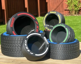 F1 Tyre Plant Pot: cadeau racefan