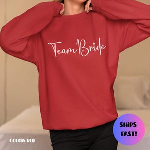 Team Bride Sweatshirt: Brautparty Geschenk, Bachelorette Feier