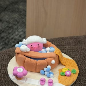 Handmade Kawaii Clay Figurines: Miniature Desk Decor