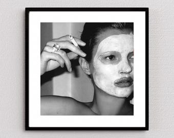 Kate Moss Art Print, Fashion Photography Poster (Digital Download)