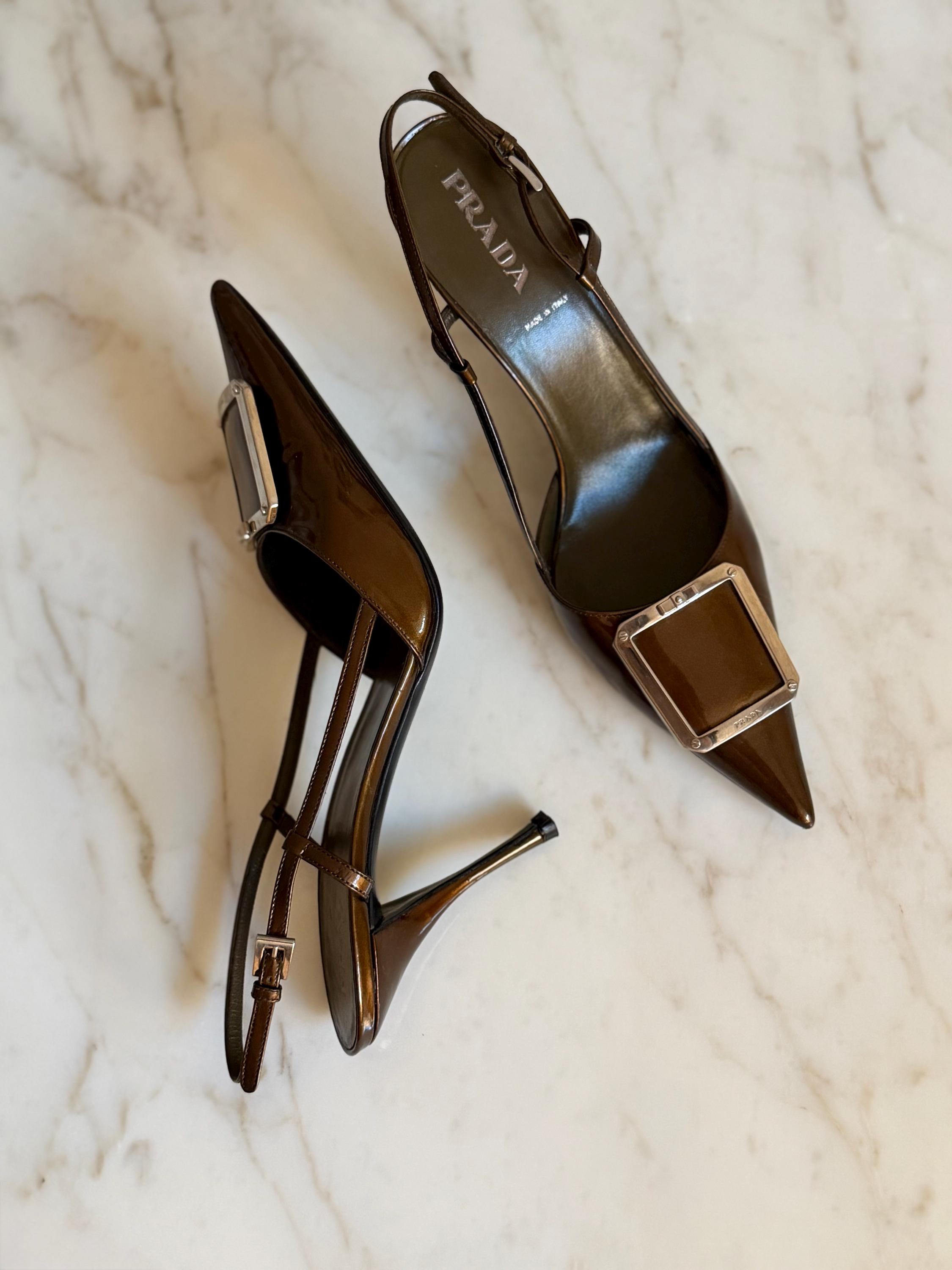 Prada Heels 38 - Etsy