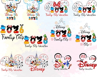 2026 Disney Trip PNG Design Bundle, Matching Disney Family Vacation
