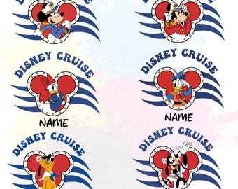 Disney Cruise Trip PNG Bundle, Custom Family Cruise Design, Magical Kingdom PNG, Matching Family PNG, Mouse Cruise Ship Names Logo Bundle
