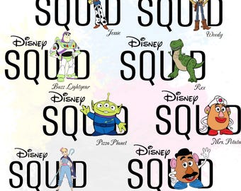 Toy Story Squad PNG Bundle, Disney Squad Png, Family Trip Cut File for Cricut, Disneyland Group Shirts Designs, Digital File