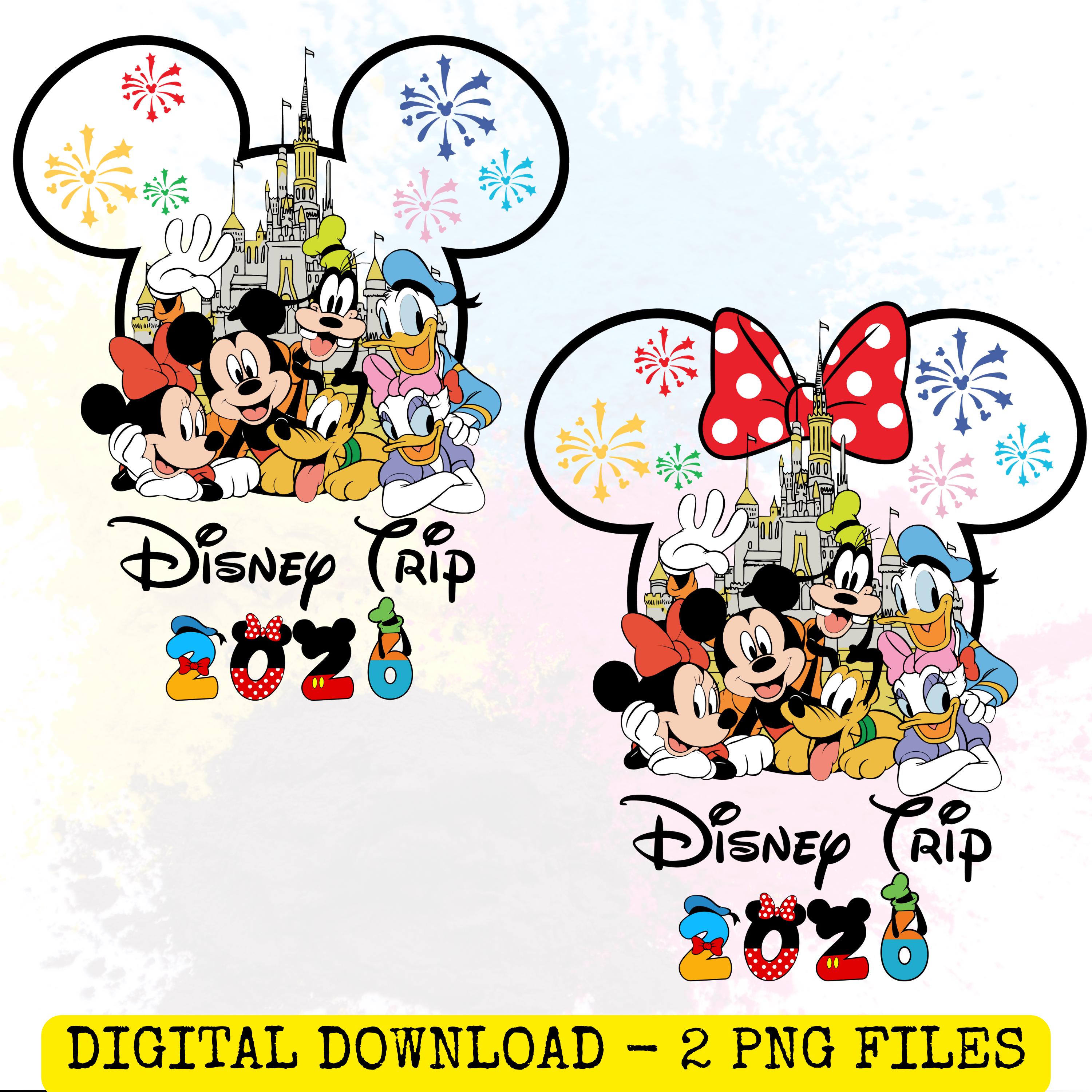 Family Trip to Disneyworld PNG Designs, Matching Mickey and His