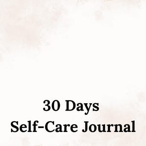 Daily Self-Care Journal I Printable Wellness Planner PDF