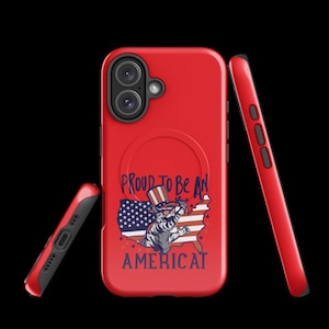 Coque pour iPhone Fier d'être américain - Idée cadeau patriotique du 4 juillet - Cadeau du 4 juillet en nombre limité