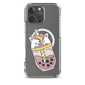 Funda transparente con diseño de Boba Pig: protección UV para iPhone