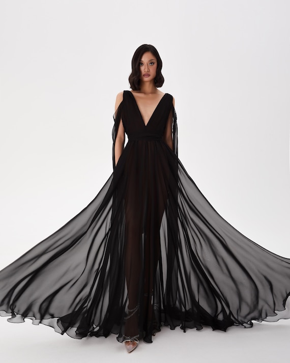 formal business attire dress code Wedtrend Women Black Corset Prom Dress with Slit Mermaid Ruched Beaded  Watteau Train Sheer Formal Dress – WEDTREND
