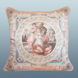 Doni Pillow - Blush/Blue/Taupe