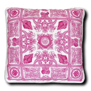 Grace Pillow - Pink/White