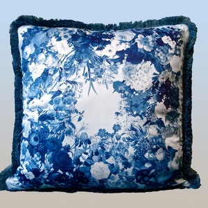 Flora Pillow - Blue