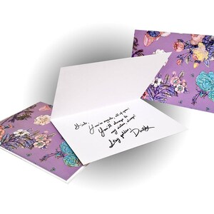Cartão Buquê - Roxo/Multi