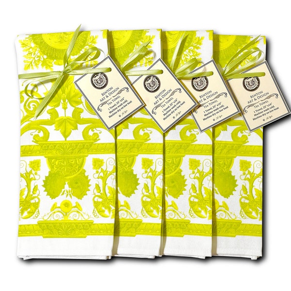 Tea Towel - Lime Green