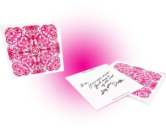 Angela Note Card - Pink