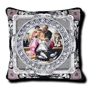 Doni Pillow - Black/Grey/Pink/Check