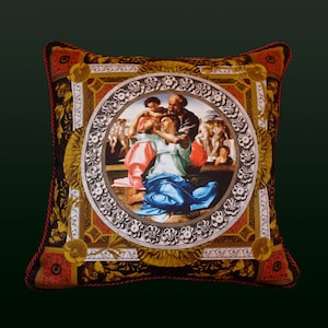 Doni Pillow - Gold/Red/Green