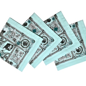 Grace Dinner Napkins - Aqua