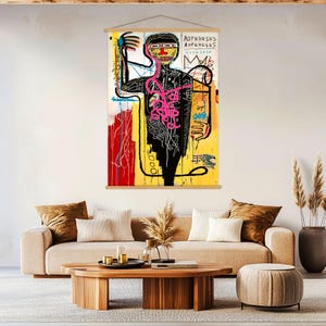 Abstracte kunst graffiti canvas muurkunst woonkamer decor, graffiti muurkunst hanger, street art, moderne kunst canvasafdruk, extra grote muurkunst