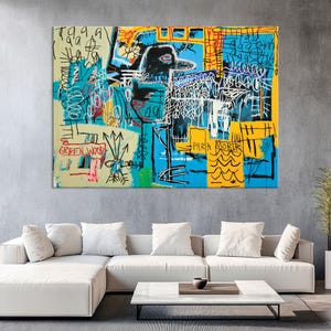 Modern Art Graffiti Canvas Wall Art Living Room Decor, Graffiti Wall Art, Street Art, Abstract Art Canvas Print, Extra Large Wall Art