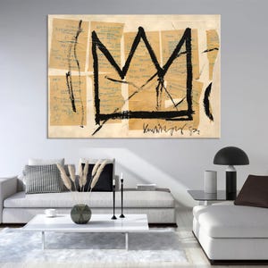 Modern Art Graffiti Canvas Wall Art Living Room Decor, Graffiti Wall Art, Street Art, Abstract Art Canvas Print, Extra Large Wall Art