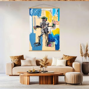 Abstracte kunst graffiti canvas muurkunst woonkamer decor, graffiti muurkunst hanger, street art, moderne kunst canvasafdruk, extra grote muurkunst