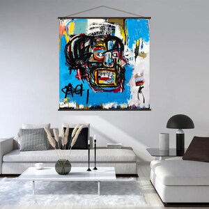 Abstracte kunst graffiti canvas muurkunst woonkamer decor, graffiti muurkunst hanger, street art, moderne kunst canvasafdruk, extra grote muurkunst