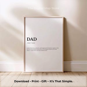 Fathers Day Gift  Perfect Gift For Dad Dad Quote Print Digital Download Art Printable Art For Fathers Day Wall Decor Gift