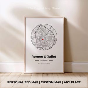 Regalo per la festa del papà, mappa della città personalizzata per decorazioni da parete, mappa della città con posizione personalizzata, regalo per decorazioni per la casa, download digitale