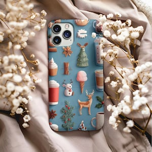 Christmas Phone Case - Festive Holiday Design for iPhone 16/15/14/13/12/11 Pro Max - Cute Xmas Gift Idea 2025 - iPhone Case
