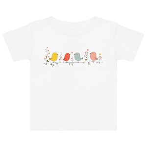 Cute Baby Bird T-Shirt | Adorable Nursery Outfit | Organic Cotton Kids Top | Bird-Theme Clothing | Gift from Grandparents | Animal Lover Tee