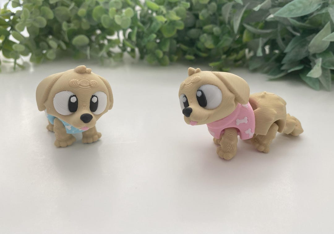 GOLDEN RETRIEVER DOG-3D Printed-articulating-flexi Fidget-sensory Toy ...