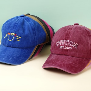 Customized children&#39;s hat with text, logo, personalized embroidered baseball cap, group activities, birthday gifts, Christmas gifts