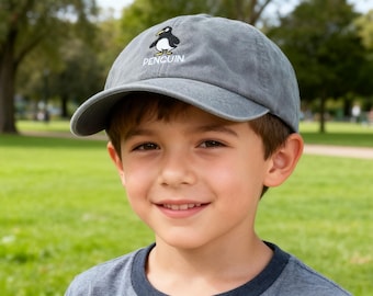 Custom Washed Kids Hat, Embroidered Text Baseball Cap,Children's Hat  , Baby Hat, Birthday Christmas Gift，Personalized Hat