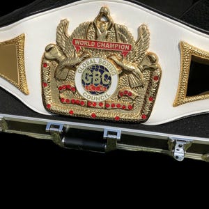 Custom GBC Style Boxing Champion Belt: Tournament Trophy, Gift for Boxer