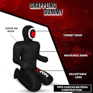 MMA BJJ Wrestling Grappling Self Defense Training Canvas Dummy UNFILLED