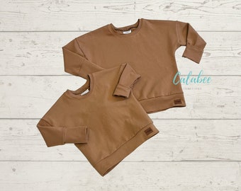 Camel Grow with Me /Evolutive Dolman Pullover Sweater