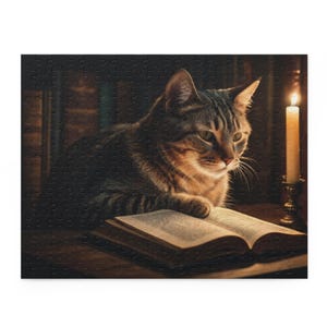Cozy Cat Puzzle - 120, 252, 500-Piece, Perfect Gift for Cat Lovers, Relaxation, Home Decor, Family Fun, Cozy Nights