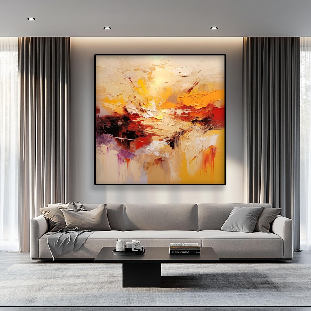 Textured Abstract Oil Painting on Canvas – Handmade Modern Wall Art - Etsy