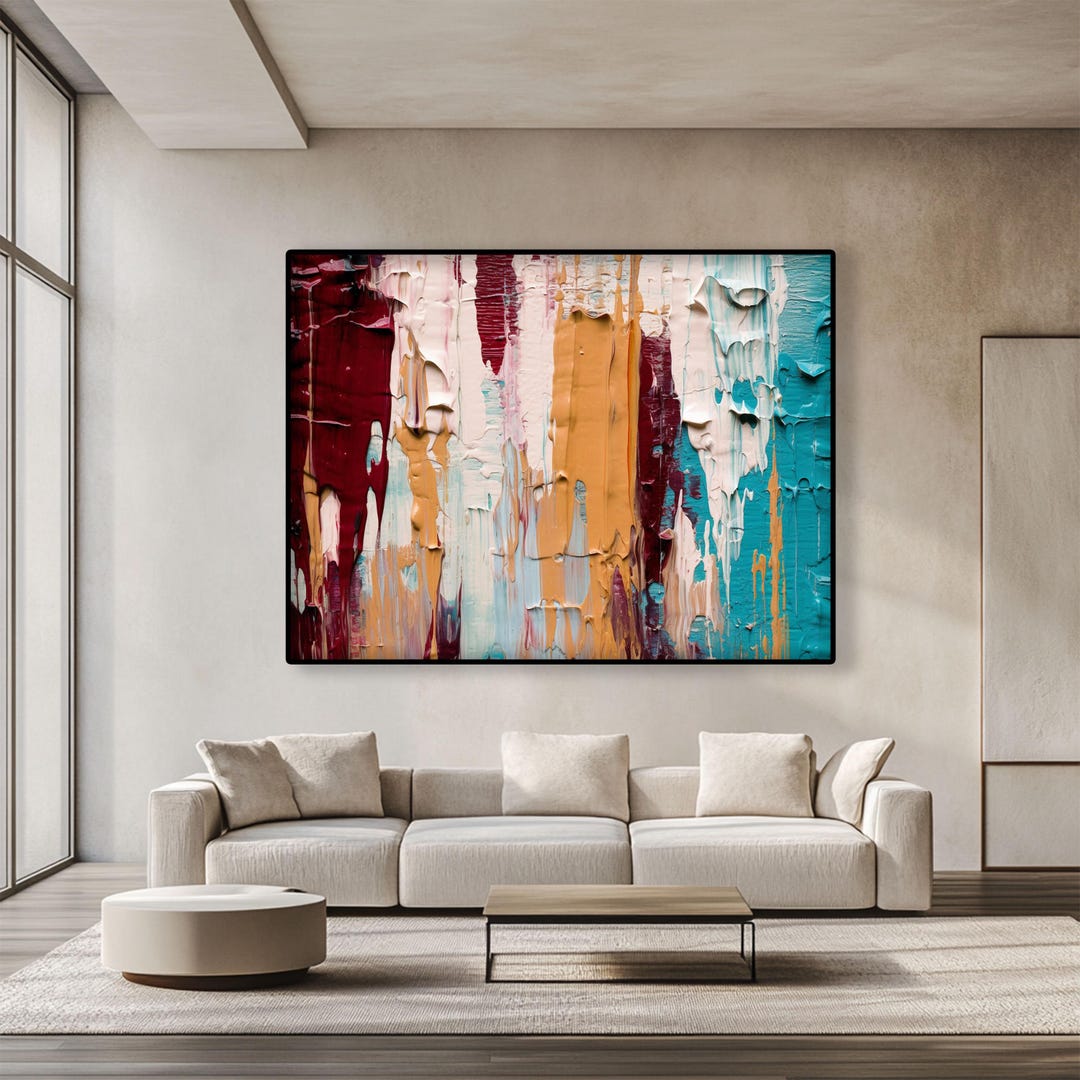 Textured Abstract Oil Painting on Canvas – Modern Handmade Wall Art - Etsy