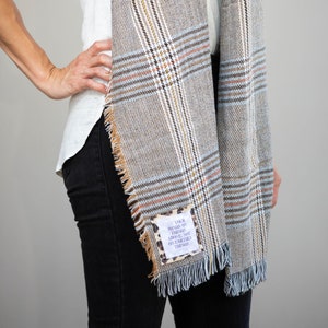 28. Scripture Scarf - Plaid and Hounds Tooth Oversized Oblong