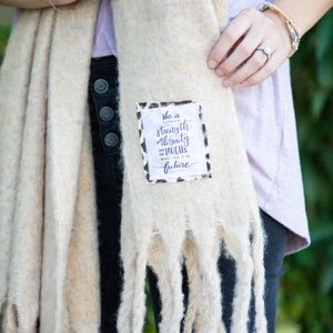 31. Scripture Scarf - Oversized Oblong