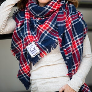 1. Scripture Scarf - Plaid Blanket